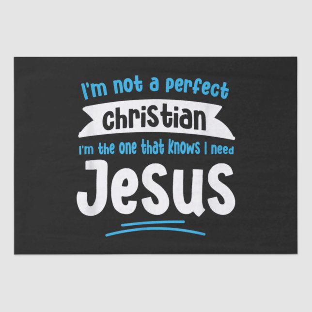 Jesus Men Women Kinder Spaß Christliche Bibel Glau Seidenpapier (Vorderseite)