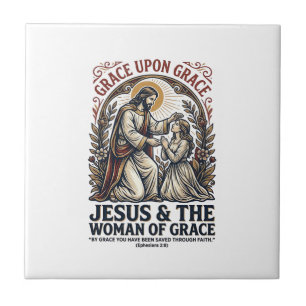 Jesus Menopause Midlife Frauen Ermutigung Shirt  Fliese
