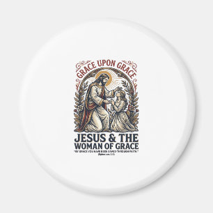 Jesus Menopause Midlife Frauen Ermutigung Shirt Magnet