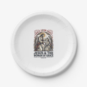 Jesus Menopause Midlife Frauen Ermutigung Shirt  Pappteller