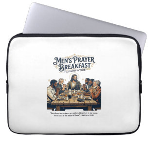 Jesus Mens Gruppe Bruderschaft Retreat T-Shirt Ins Laptopschutzhülle