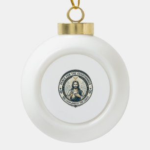 Jesus Mental Health Bekräftigungen T-Shirt Inspiri Keramik Kugel-Ornament