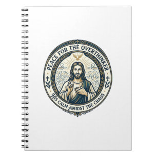 Jesus Mental Health Bekräftigungen T-Shirt Inspiri Notizblock