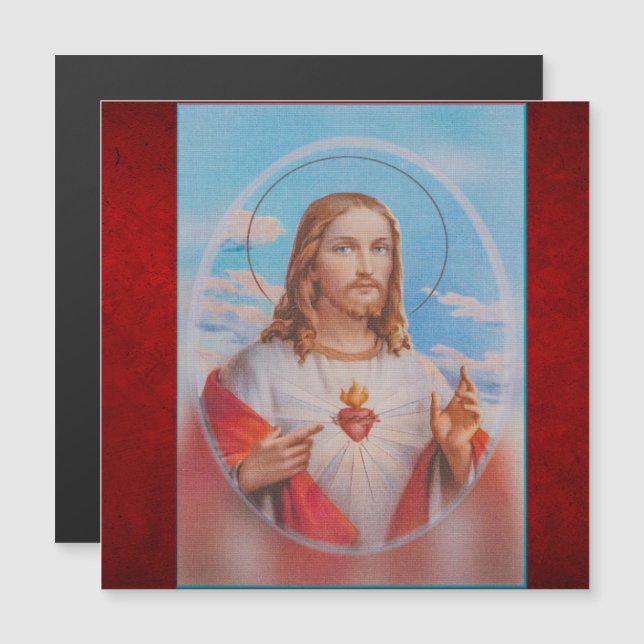 Jesus mercy prayers magnet (Vorne/Hinten)