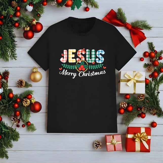 Jesus Merry Christmas Christian Holiday T-Shirt (Von Creator hochgeladen)