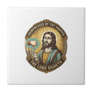 Jesus-Missfallens-Button-Social-Media-Hasser-Troll Fliese
