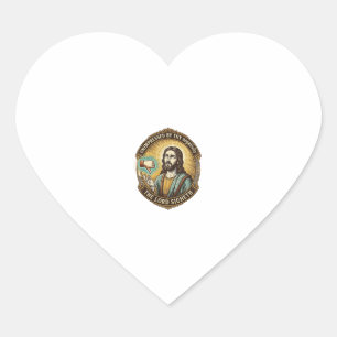 Jesus-Missfallens-Button Social-Media-Hasser-Troll Herz-Aufkleber