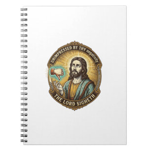 Jesus-Missfallens-Button-Social-Media-Hasser-Troll Notizblock