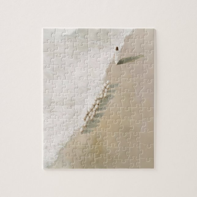 Jesus mit dem Lamm Puzzle (Vertikal)