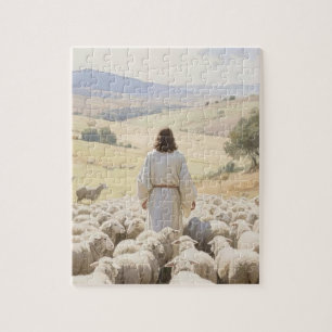Jesus mit dem Lamm Puzzle