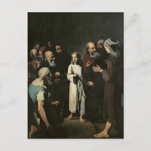 Jesus mit den Ärzten Postkarte (Vorderseite)