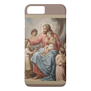 Jesus mit den Kindermädchen iPhone 8 Plus/7 Plus Hülle