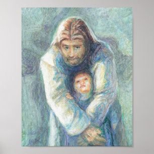 Jesus mit Kind Poster