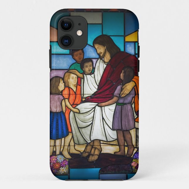 Jesus mit Kindern Case-Mate iPhone Hülle (Rückseite)