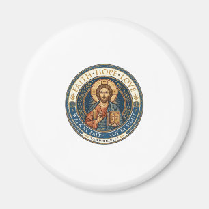 Jesus Mönchische Kontemplative Spiritualität Grafi Magnet