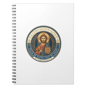 Jesus Mönchische Kontemplative Spiritualität Grafi Notizblock