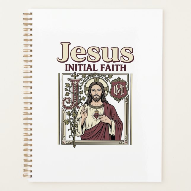 Jesus-Monogramm Anfangs Glaubens Jesus-Monogramm I Planer (Vorderseite)