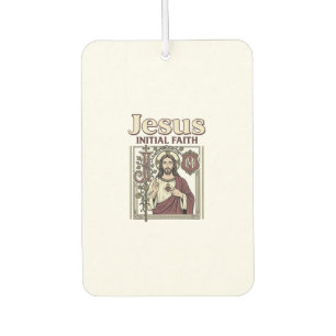 Jesus-Monogramm Anfangsbuchstabe Glaube Jesus-Mono Autolufterfrischer