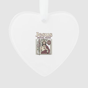 Jesus-Monogramm Anfangsbuchstabe Glaube Jesus-Mono Ornament