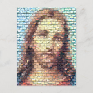 Jesus-Montage Postkarte