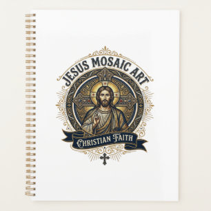 Jesus-Mosaik-Kunst Jesus-Mosaik-Kunst Christlicher Planer