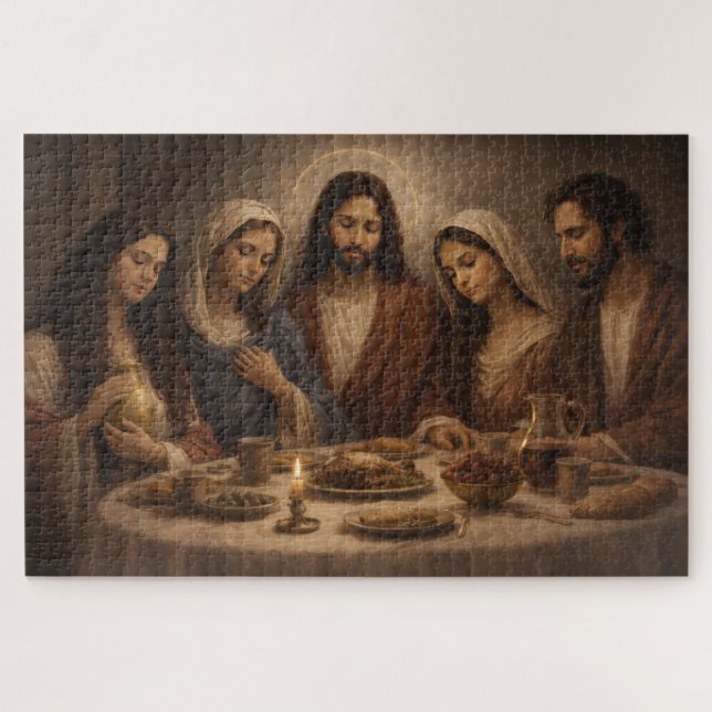 Jesus, Mother Mary Joseph Mary Magdalene And Mary  Puzzle (Horizontal)