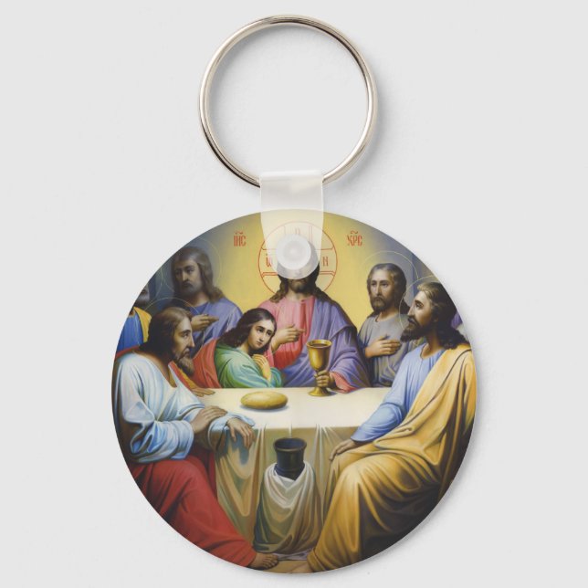 Jesus Mouse Pad Glass Untersetzer Schlüsselanhänger (Vorderseite)