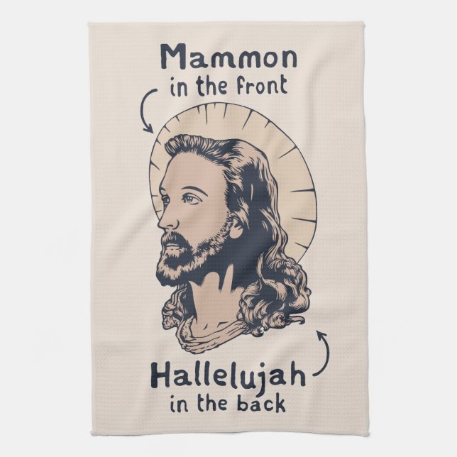 Jesus Mullet Handtuch (Vertikal)