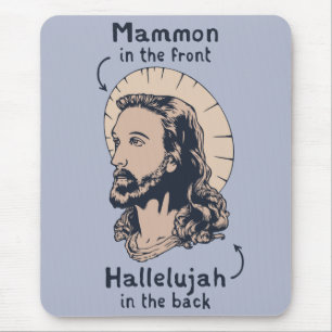 Jesus Mullet Mousepad