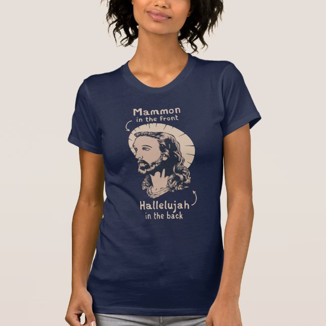 Jesus Mullet T-Shirt (Vorderseite)