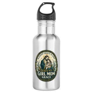 Jesus Mutterlichkeit Mikro-Identitäten-Shirt Glaub Edelstahlflasche