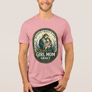 Jesus Mutterschaft Mikro-Identitäten-Shirt Glaube Tri-Blend Shirt