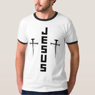JESUS Nagel Kreuz Christlicher Glaube Für Gläubige T-Shirt