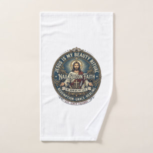 Jesus Nagel Tech Nagel Künstler T-Shirt Inspiriere Handtuch