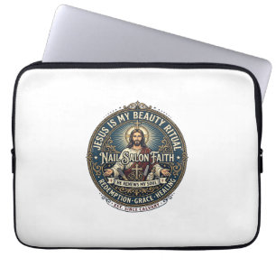 Jesus Nagel-Tech-Nagel-Künstler T-Shirt Inspiriere Laptopschutzhülle