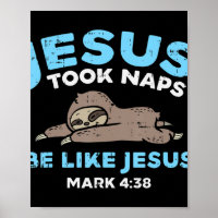 Jesus nahm Nickerchen Sloth Funny Bible Verse God 