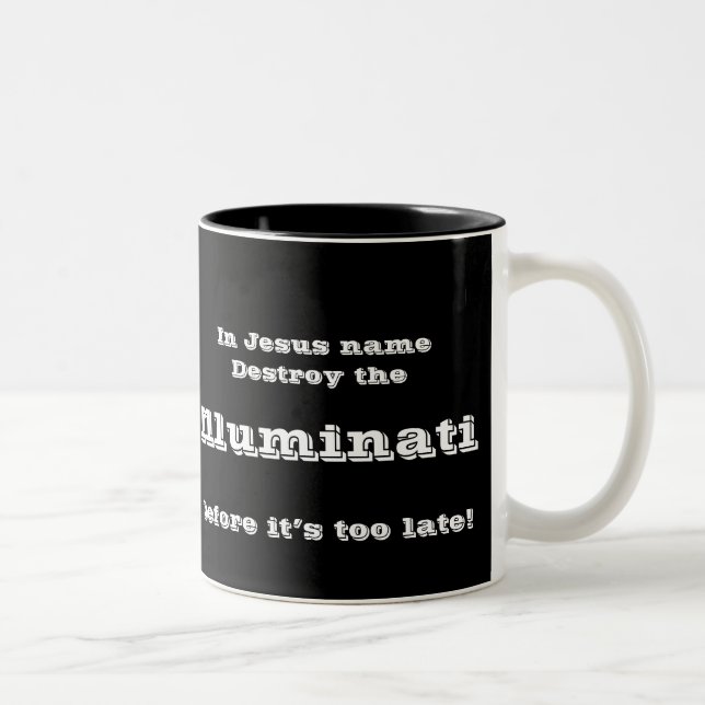 Jesus Name Zweifarbige Tasse (Rechts)