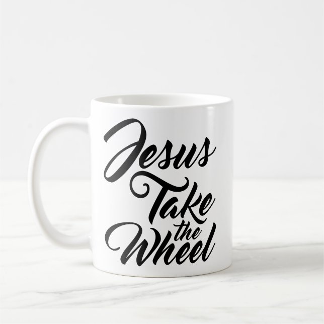 Jesus nehmen das Rad Tasse (Links)