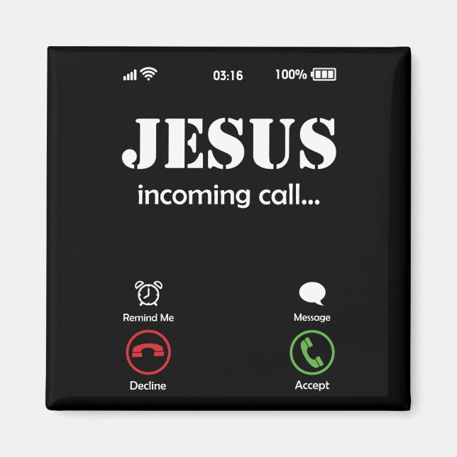 Jesus nennt den Christlichen Glauben Magnet (Vorne)