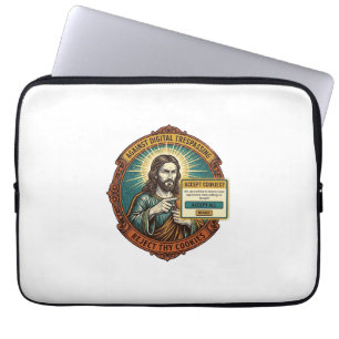 Jesus nervige Cookies akzeptieren Pop-up Internetb Laptopschutzhülle