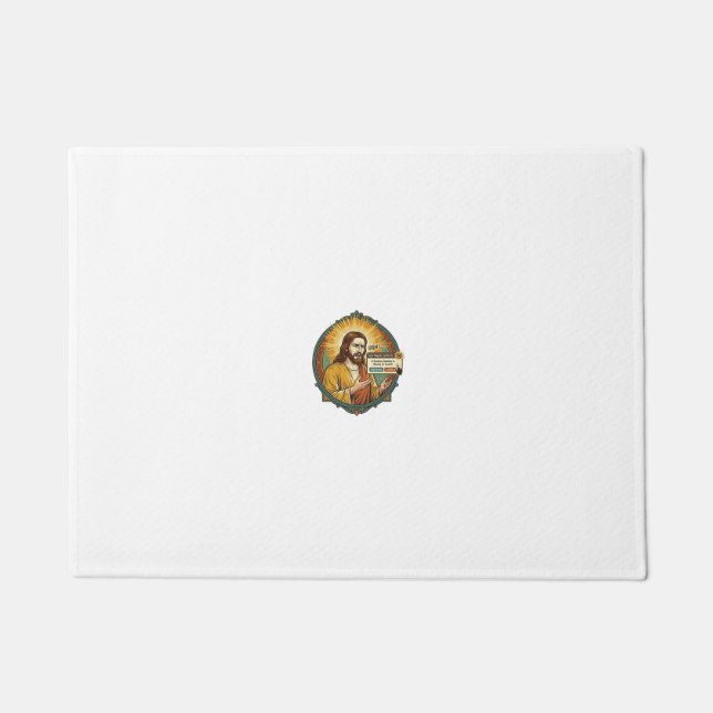 Jesus nervige Software-Update-Popup-Bürohumor Fußmatte (Vorderseite)