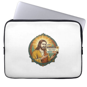 Jesus nervige Software-Update-Popup-Bürohumor Laptopschutzhülle