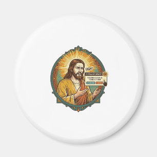 Jesus nervige Software-Update-Popup-Bürohumor Magnet