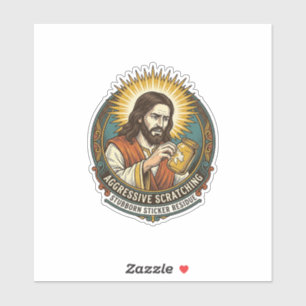 Jesus nerviger Aufkleber Papier Rückstand Shop 