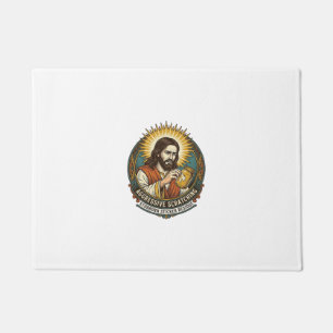 Jesus nerviger Aufkleber Papier Rückstand Shop  Fußmatte
