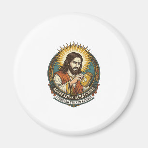 Jesus nerviger Aufkleber Papier Rückstand Shop  Magnet