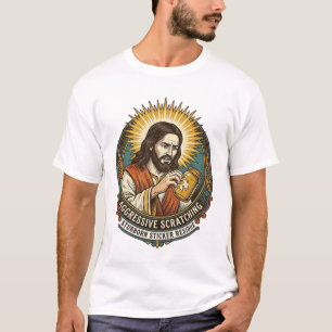 Jesus nerviger Aufkleber Papier Rückstand Shop  T-Shirt