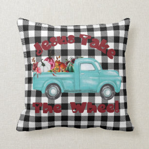 Jesus nimm das Radfeuer Christlich Kissen