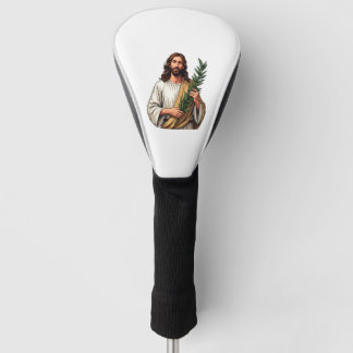 Jesus Olivenzweig Vintage Gravur T-Shirt 2 Golf Headcover