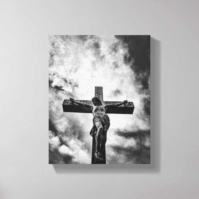Jesus on the Cross – Faith and Redemption Canvas   Leinwanddruck (Vorderseite)